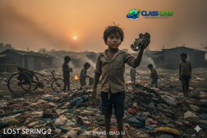 Lost Spring Class 12 NCERT book "Flamingo Easy summary Q&A MCQ lost-spring-class-12-ncert-book-flamingo-easy-summary-qa-mcq