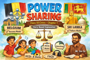 power sharing class 10 notes story based explanation