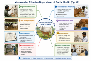 Measures for Effective Supervision of Cattle Health (Fig. 3.2)